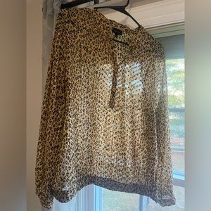 What to Wear XL Cheetah Top